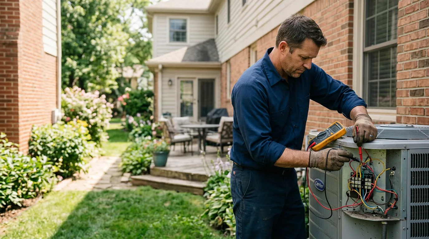 HVAC technician working near Canton, CT